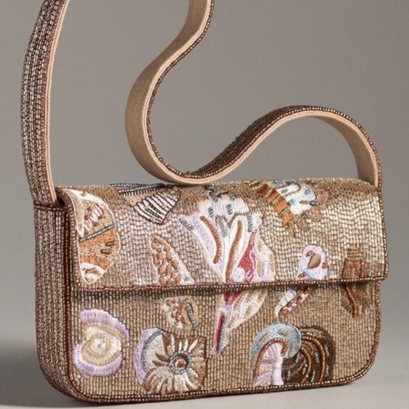 NWT Anthropologie The Fiona Beaded Bag - Picture 1 of 16